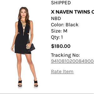 Black mini NBD dress